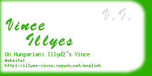 vince illyes business card